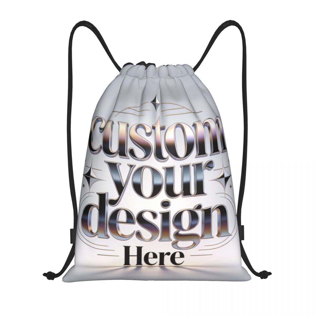 Drawstring Gym Bag - Personalizowane plecaki ze sznurkiem z własnym