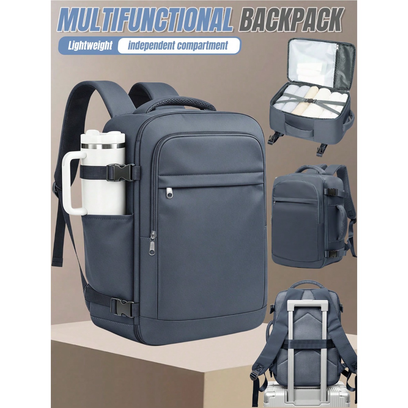 Lekki, pojemny plecak podróżny – Laptop Backpack 15.6 recenzja i cena