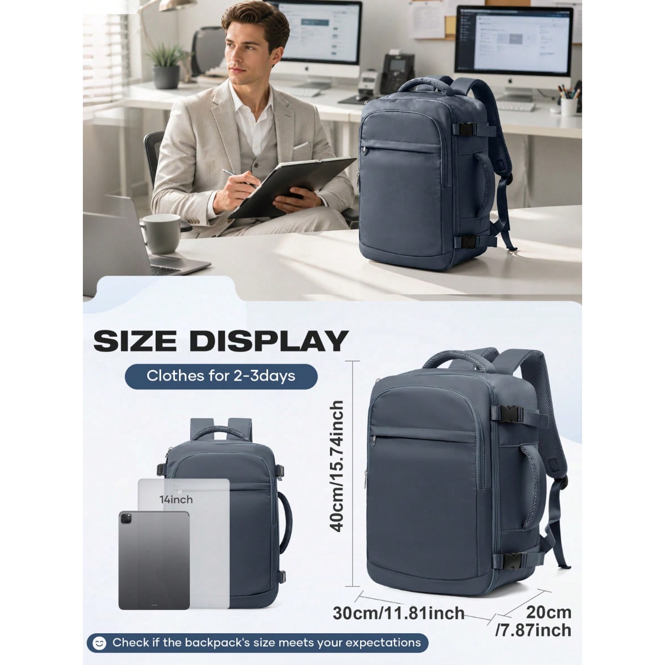 Lekki, pojemny plecak podróżny – Laptop Backpack 15.6 recenzja i cena