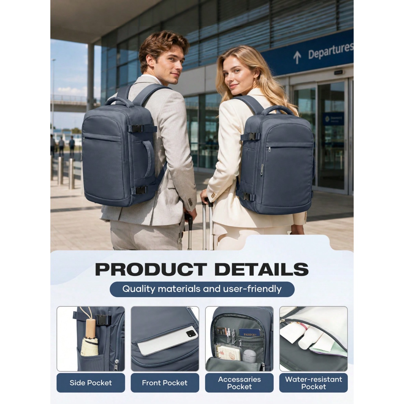 Lekki, pojemny plecak podróżny – Laptop Backpack 15.6 recenzja i cena
