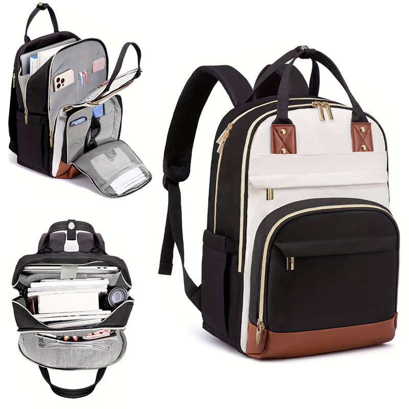 Damski wielokolorowy plecak z  – Canvas Backpack Casual recenzja i cena