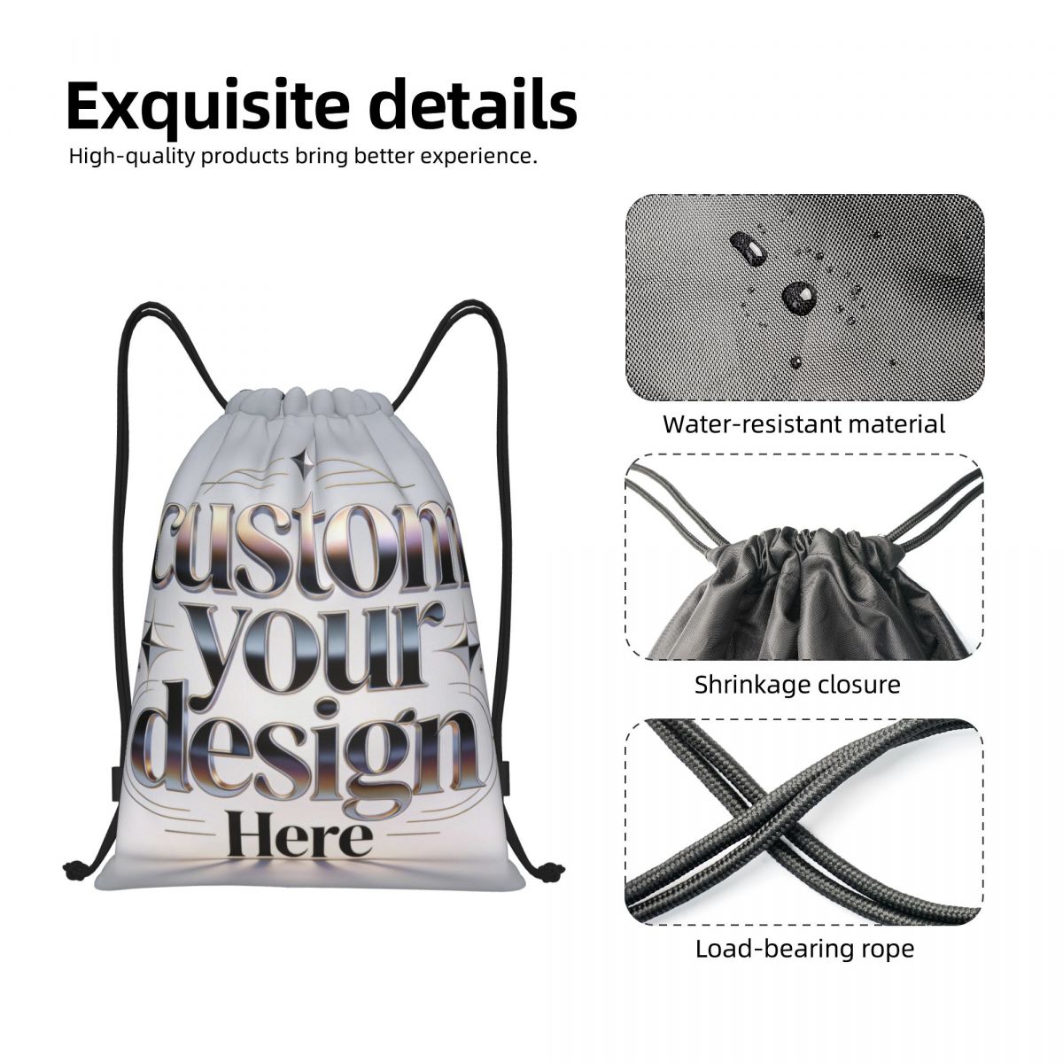 Personalizowane plecaki ze szn – Drawstring Gym Bag recenzja i cena