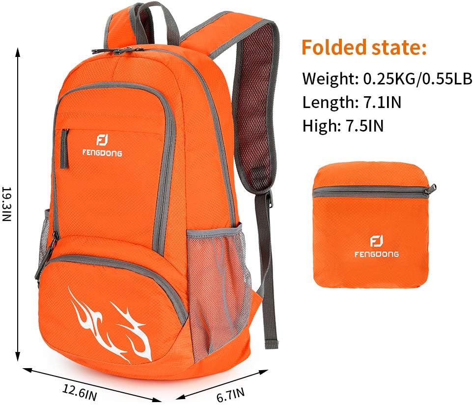 FENGDONG 35L Lekki, składany,  – Foldable Backpack Small recenzja i cena
