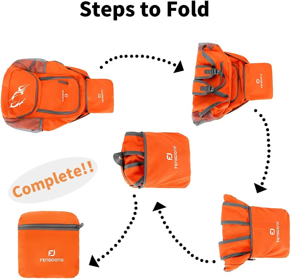 FENGDONG 35L Lekki, składany,  – Foldable Backpack Small recenzja i cena
